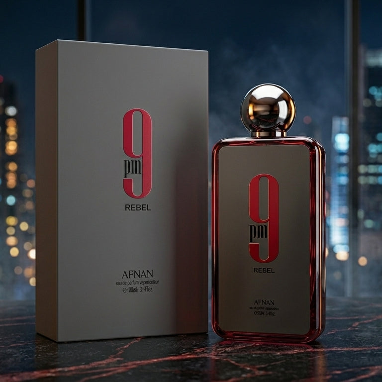 Afnan 9PM Rebel Eau de Parfum 3.4oz / 100ml Authentic New Factory Sealed