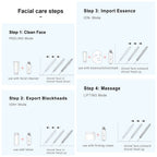Electric Ultrasonic Skin Scrubber Face Spatula Home Ultrasonic Skin Scrubber Facial Cleaner Handheld Mini Derma Galvanica Tightening Face Scrubber Machine Skin Scrubber USB Ultrasonic