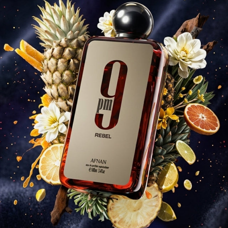 Afnan 9PM Rebel Eau de Parfum 3.4oz / 100ml Authentic New Factory Sealed